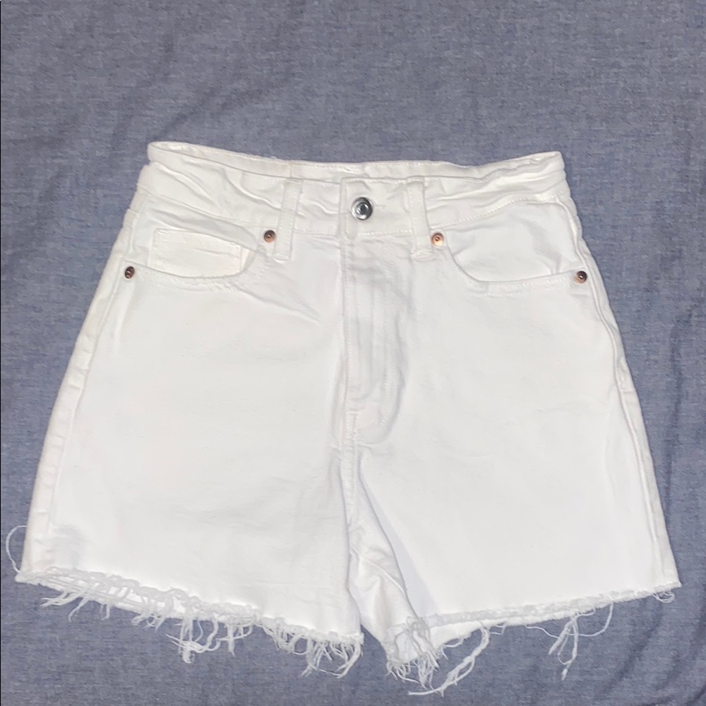 Women's White Denim Shorts